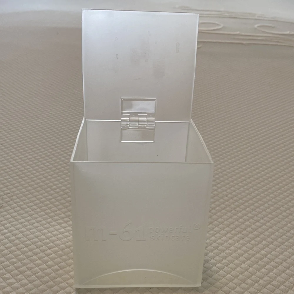 Bluemercury M-61 Powerful Skincare Acrylic Box Dispenser for PowerGlow Pads